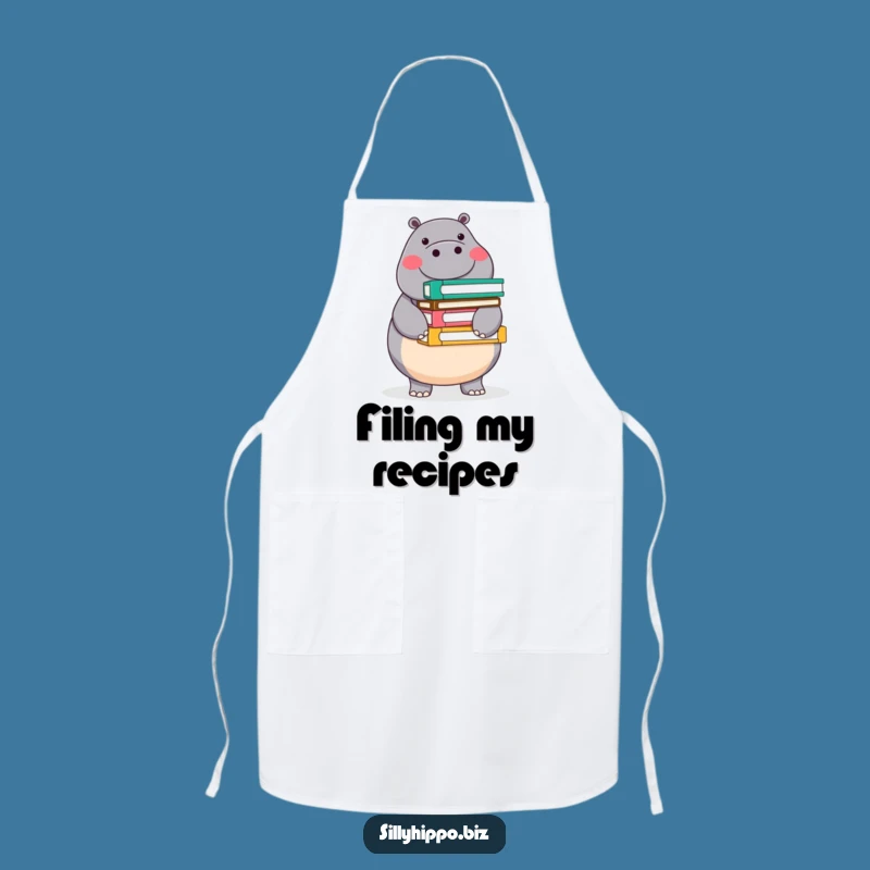 Funny Round Hippo Apron: Cook with Balanced Office Fun