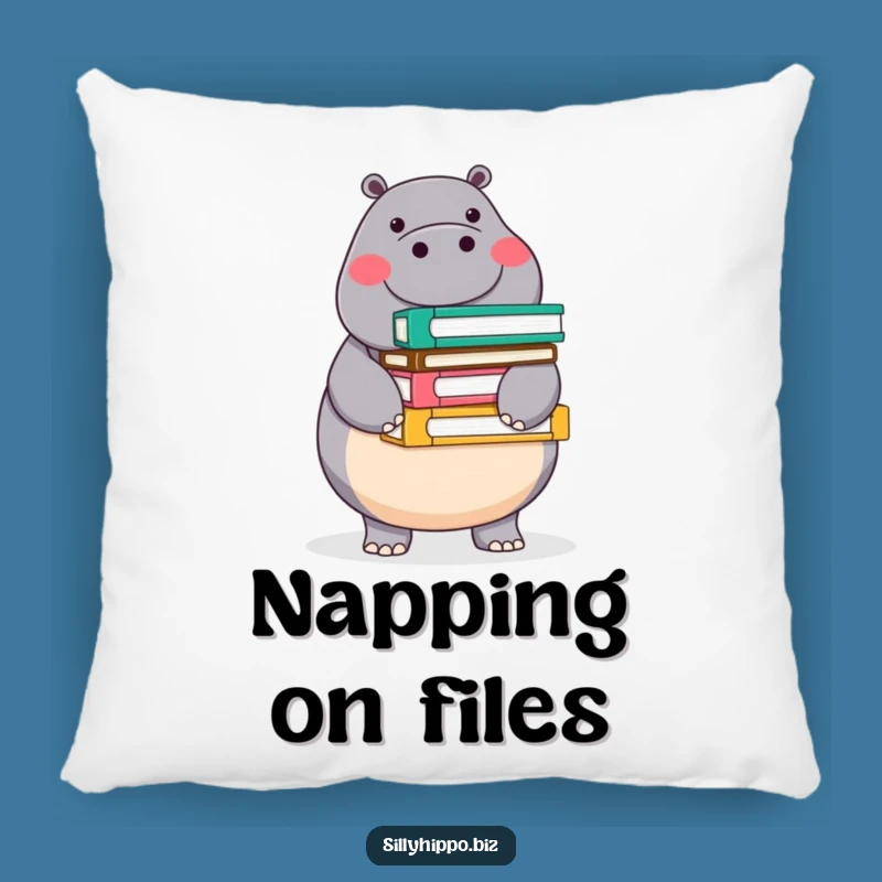 Funny Round Hippo Pillow: Cozy Balance for Cheerful Comfort