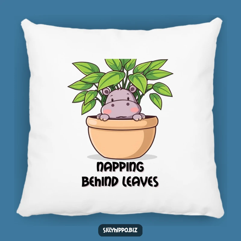 Funny Hippo Plant Pillow: Cozy Playfulness, Adorable Funny Gift