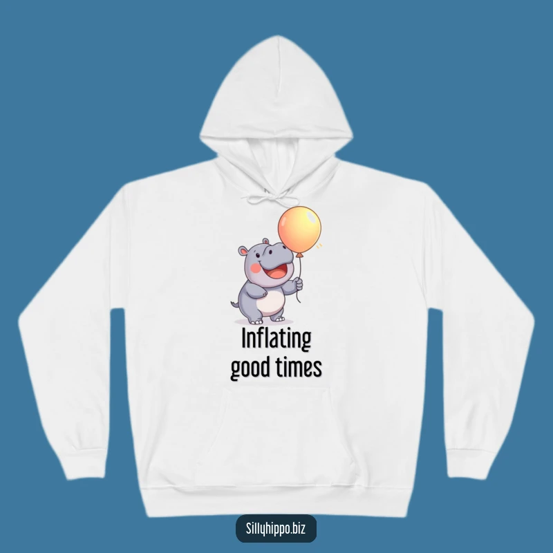 Funny Happy Hippo Hoodie: Cozy Balloon Fun, Perfect Warm Funny Gift