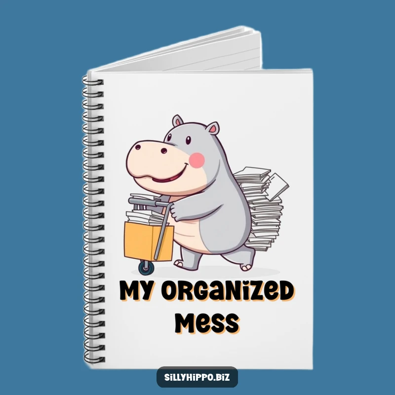 Funny Hippo Paper Notebook: Jot Down Tasks, Ideal Funny Gift